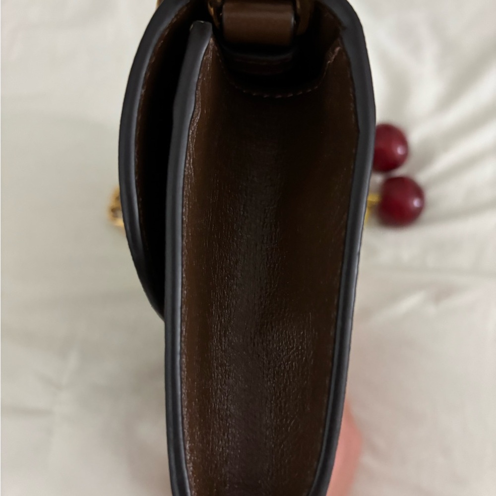 Gucci Brown and Gold Clutch with Monogram Design - Picture 3 of 10